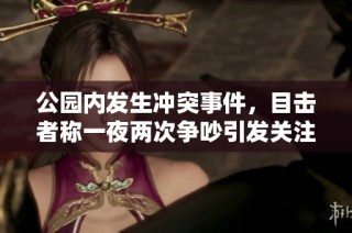 公园内发生冲突事件，目击者称一夜两次争吵引发关注