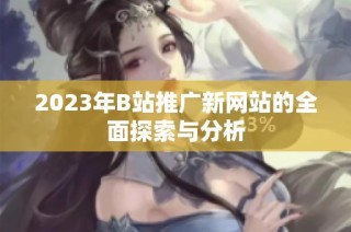 2023年B站推广新网站的全面探索与分析