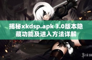 揭秘xkdsp.apk 3.0版本隐藏功能及进入方法详解