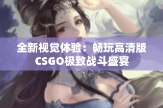 全新视觉体验：畅玩高清版CSGO极致战斗盛宴