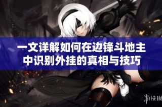 一文详解如何在边锋斗地主中识别外挂的真相与技巧