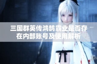 三国群英传鸿鹄霸业是否存在内部账号及使用解析