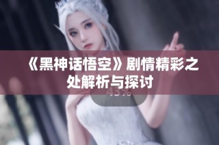 《黑神话悟空》剧情精彩之处解析与探讨