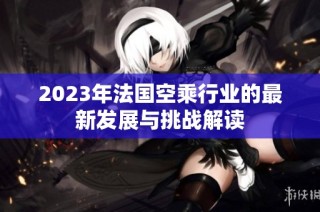 2023年法国空乘行业的最新发展与挑战解读