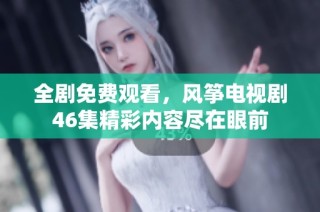全剧免费观看，风筝电视剧46集精彩内容尽在眼前
