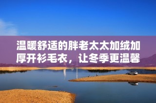 温暖舒适的胖老太太加绒加厚开衫毛衣，让冬季更温馨