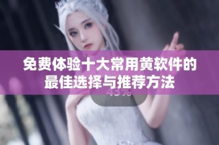 免费体验十大常用黄软件的最佳选择与推荐方法