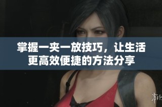 掌握一夹一放技巧，让生活更高效便捷的方法分享