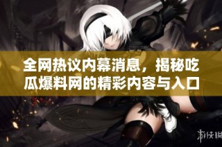 全网热议内幕消息，揭秘吃瓜爆料网的精彩内容与入口