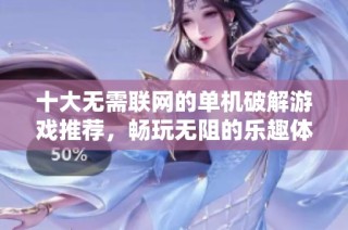 十大无需联网的单机破解游戏推荐，畅玩无阻的乐趣体验