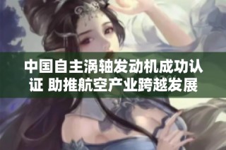 中国自主涡轴发动机成功认证 助推航空产业跨越发展新阶段