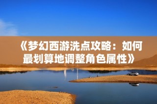 《梦幻西游洗点攻略：如何最划算地调整角色属性》