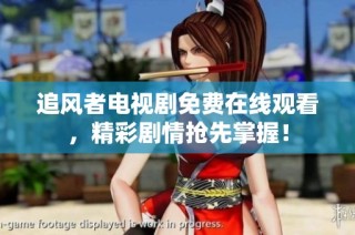 追风者电视剧免费在线观看，精彩剧情抢先掌握！