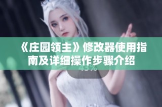 《庄园领主》修改器使用指南及详细操作步骤介绍