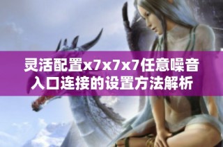 灵活配置x7x7x7任意噪音入口连接的设置方法解析