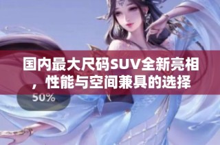 国内最大尺码SUV全新亮相，性能与空间兼具的选择