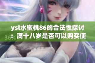 ysl水蜜桃86的合法性探讨：满十八岁是否可以购买使用