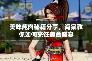 美味炖肉秘籍分享，海棠教你如何烹饪美食盛宴