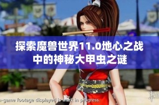 探索魔兽世界11.0地心之战中的神秘大甲虫之谜