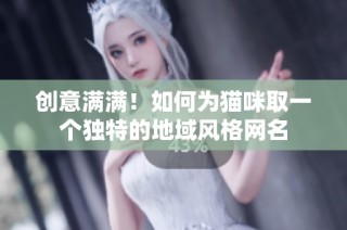 创意满满！如何为猫咪取一个独特的地域风格网名