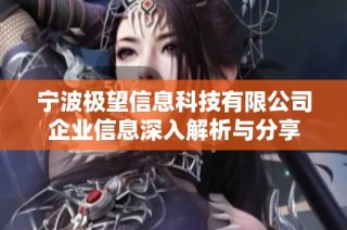 宁波极望信息科技有限公司企业信息深入解析与分享
