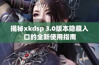 揭秘xkdsp 3.0版本隐藏入口的全新使用指南