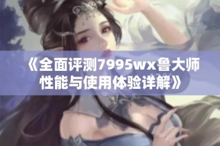 《全面评测7995wx鲁大师性能与使用体验详解》