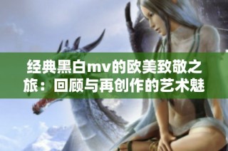 经典黑白mv的欧美致敬之旅：回顾与再创作的艺术魅力