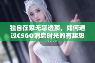 独自在家无聊透顶，如何通过CSGO消磨时光的有趣想法