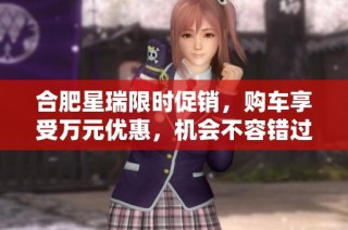 合肥星瑞限时促销，购车享受万元优惠，机会不容错过