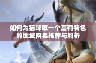 如何为猫咪取一个富有特色的地域网名推荐与解析