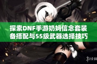 探索DNF手游奶妈信念套装备搭配与55级武器选择技巧