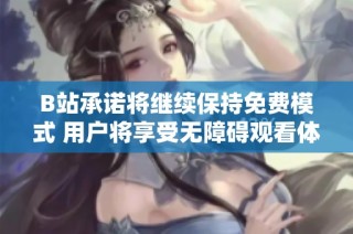 B站承诺将继续保持免费模式 用户将享受无障碍观看体验
