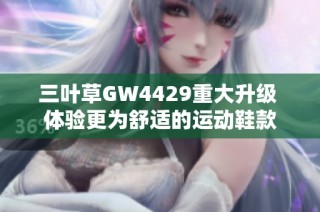 三叶草GW4429重大升级 体验更为舒适的运动鞋款
