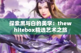 探索黑与白的美学：thewhitebox精选艺术之旅