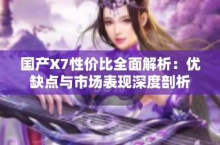 国产X7性价比全面解析：优缺点与市场表现深度剖析