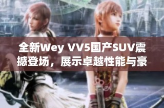 全新Wey VV5国产SUV震撼登场，展示卓越性能与豪华配置