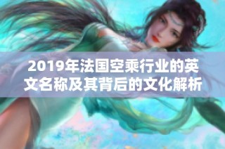 2019年法国空乘行业的英文名称及其背后的文化解析