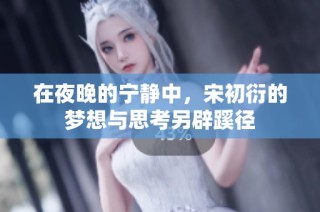 在夜晚的宁静中，宋初衍的梦想与思考另辟蹊径