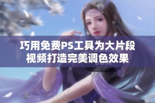 巧用免费PS工具为大片段视频打造完美调色效果