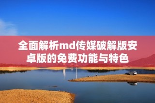 全面解析md传媒破解版安卓版的免费功能与特色