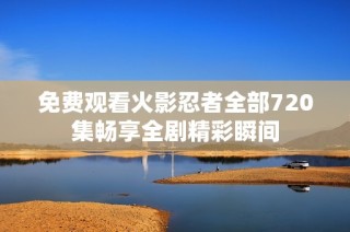 免费观看火影忍者全部720集畅享全剧精彩瞬间