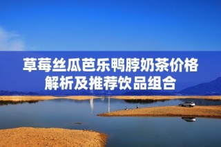 草莓丝瓜芭乐鸭脖奶茶价格解析及推荐饮品组合