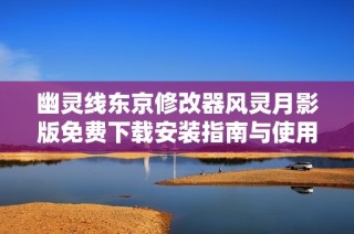 幽灵线东京修改器风灵月影版免费下载安装指南与使用技巧