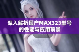 深入解析国产MAX323型号的性能与应用前景