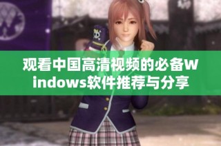 观看中国高清视频的必备Windows软件推荐与分享