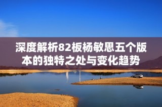 深度解析82板杨敏思五个版本的独特之处与变化趋势