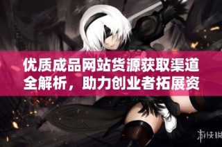 优质成品网站货源获取渠道全解析，助力创业者拓展资源