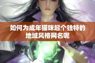 如何为成年猫咪起个独特的地域风格网名呢