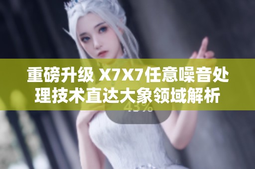重磅升级 X7X7任意噪音处理技术直达大象领域解析